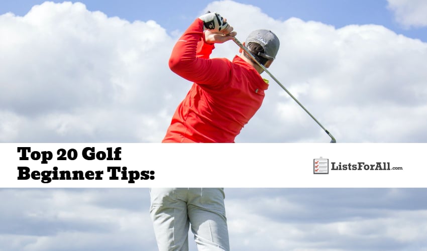 Golf Beginner Tips