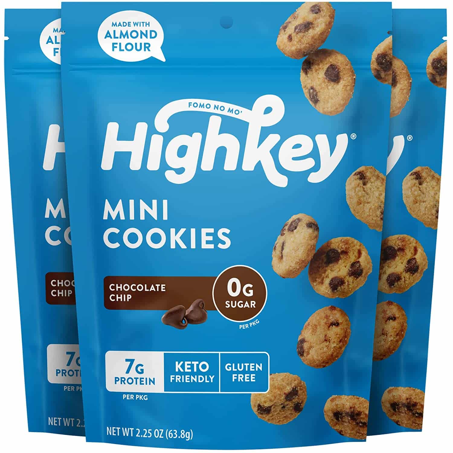 HighKey Chocolate Chip Protein Cookies