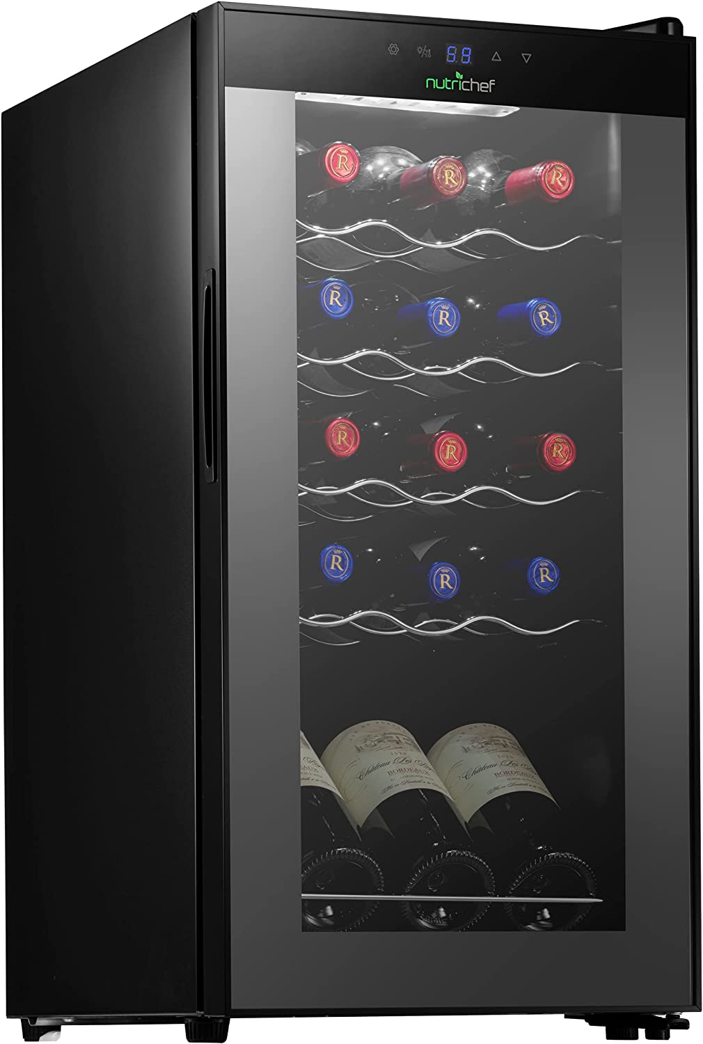 NutriChef PKCWC150 15-Bottle Wine Chilling Refrigerator