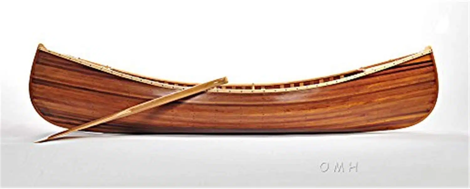 Old Modern Handicrafts Wooden Canoe