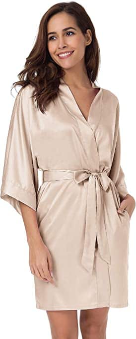 SIORO Women Satin Robe