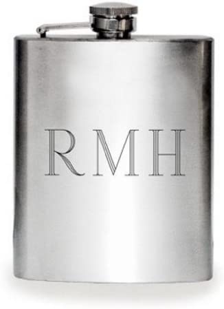 Top Shelf Stainless-Steel Engraved Flask