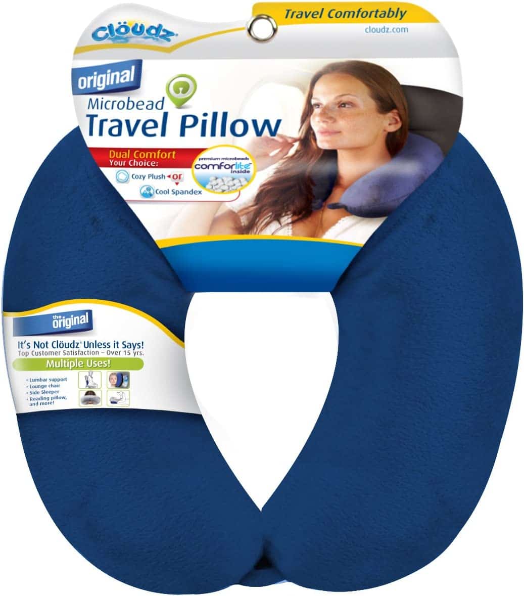 Cloudz Microbead Travel Neck Pillow