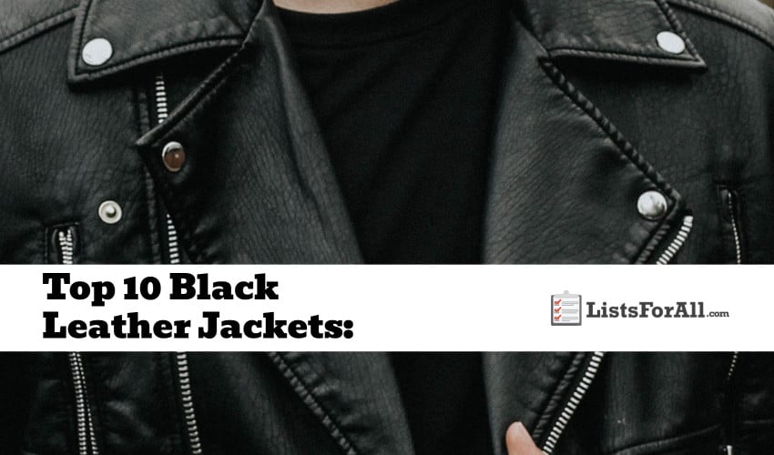 Best Black Leather Jackets