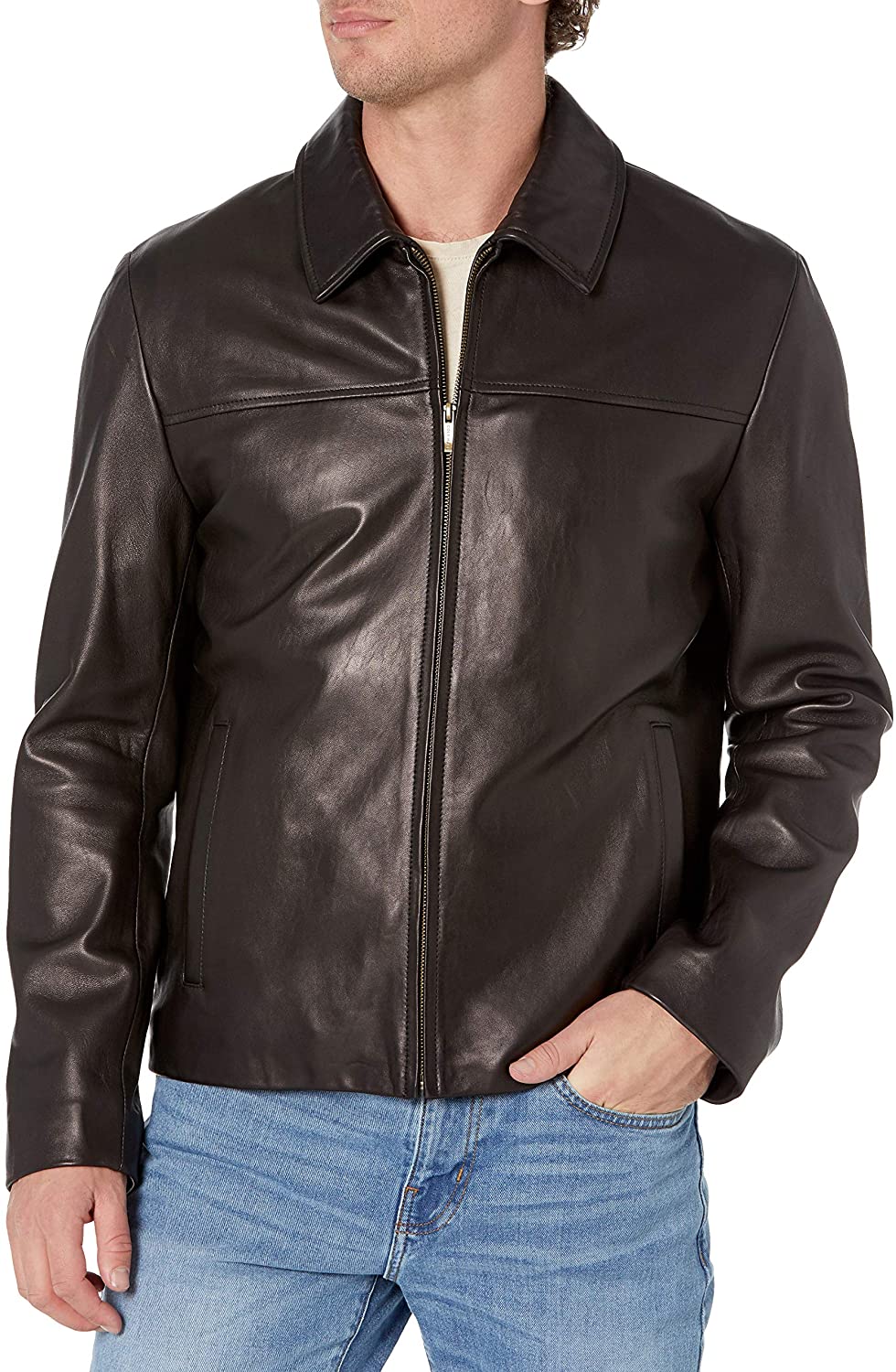 Cole Haan Black Leather Jacket