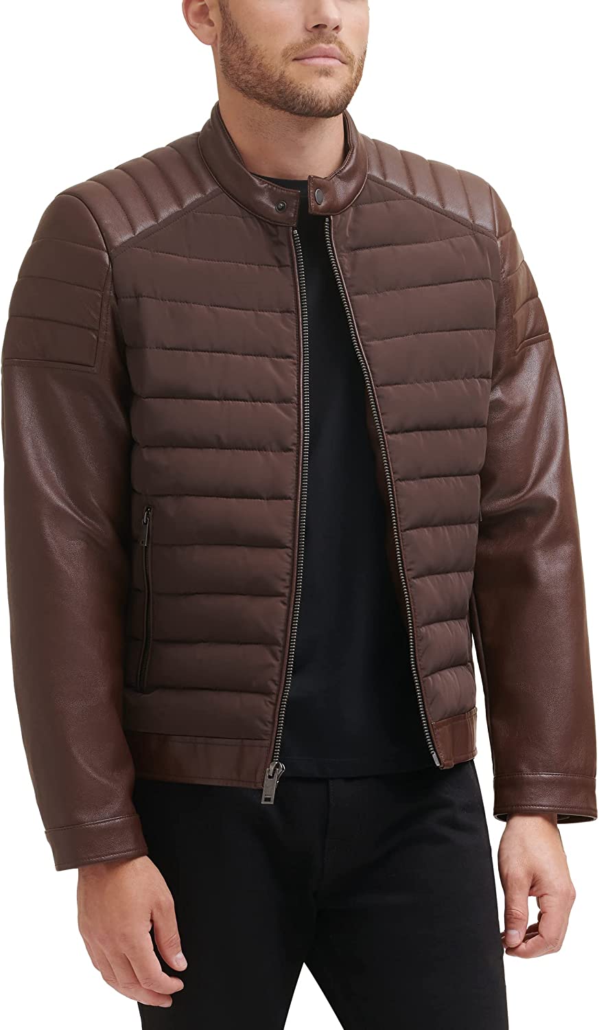 DKNY Brown Leather Jacket