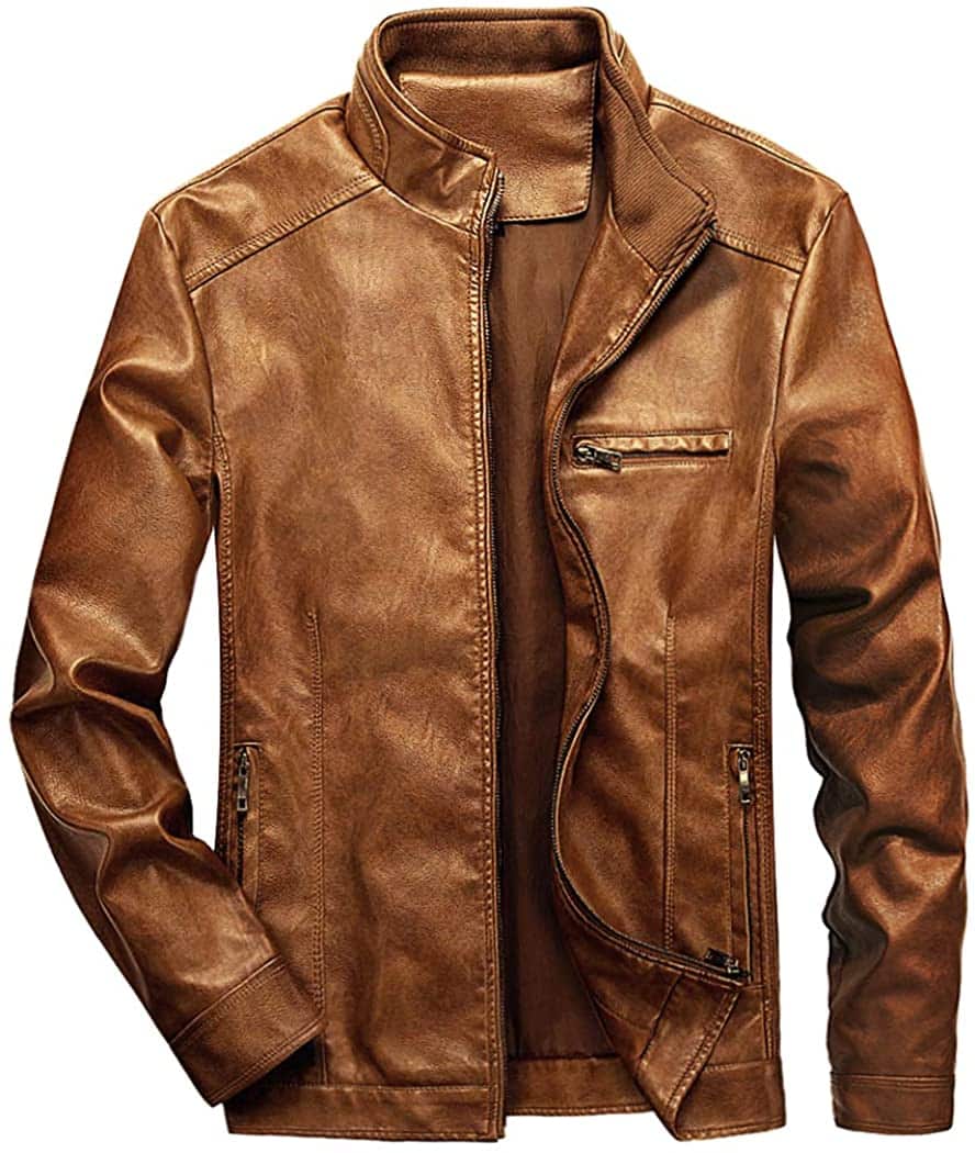 WULFUL Brown Leather Jacket