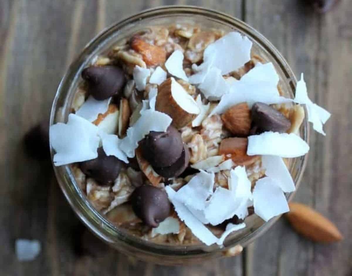Almond Joy Overnight Oats