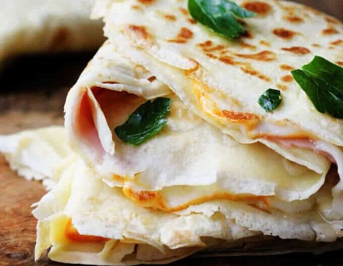 Ham and Cheese Crêpes