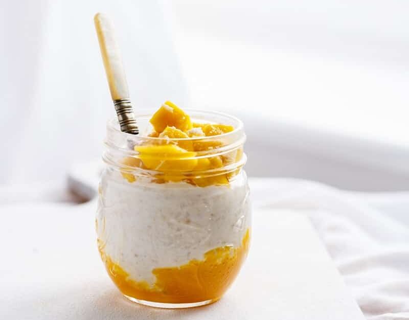 Mango Coconut Overnight Oats