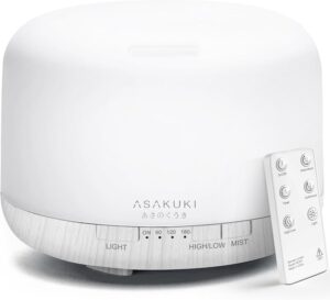 Asakuki 500ml Premium Essential Oil Diffuser