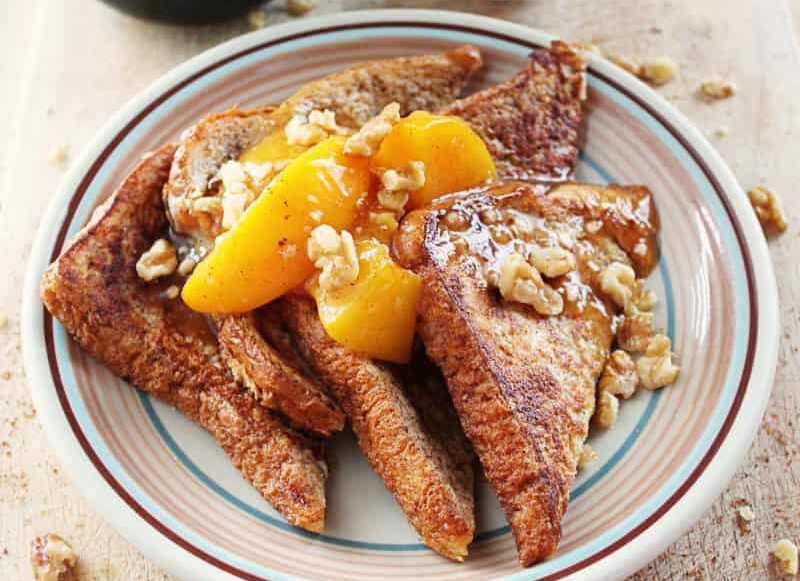 Peach Cobbler French Toast