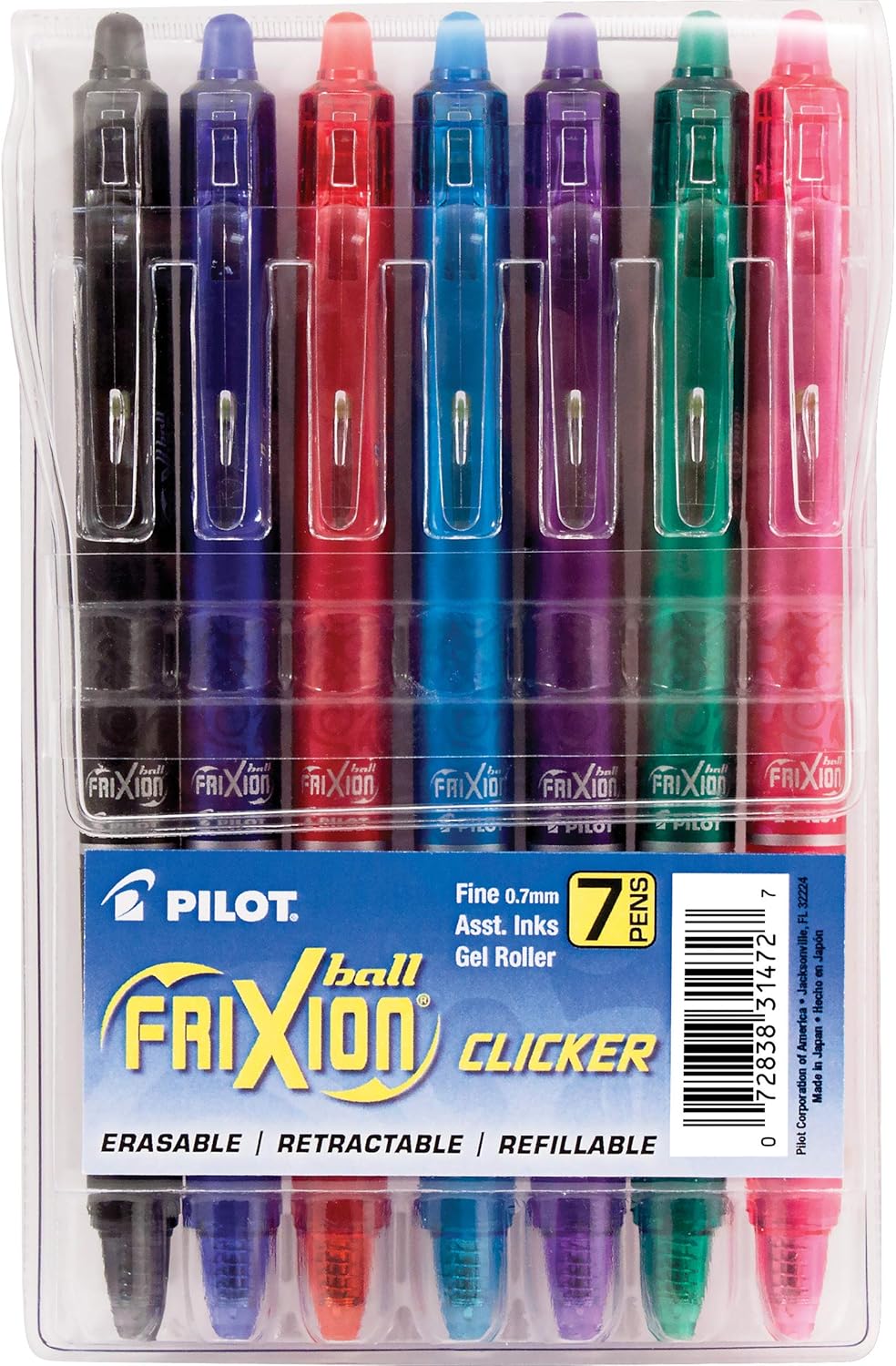 Pilot FriXion Clicker Erasable Gel Pen