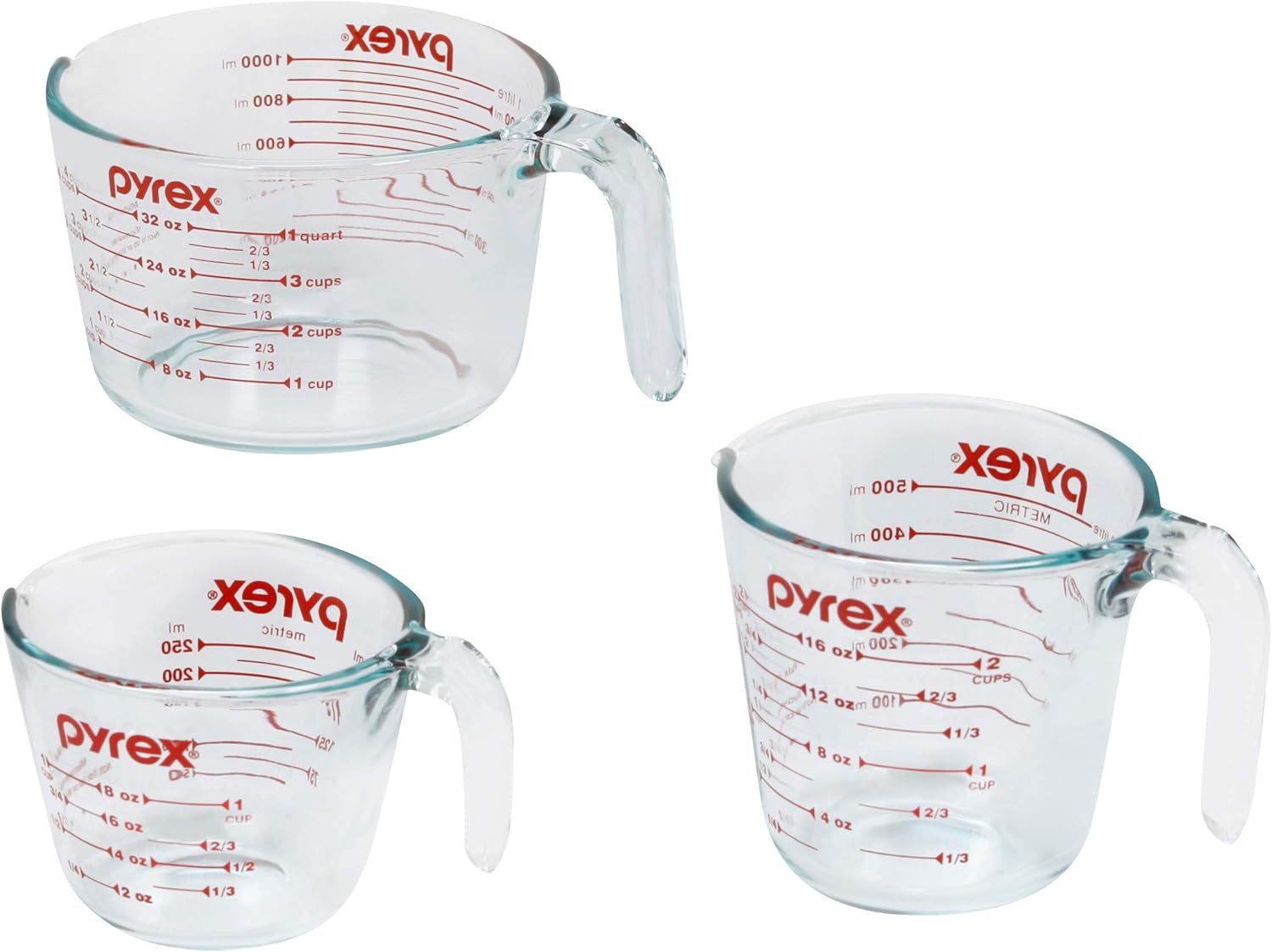 Pyrex Glass Measuring Cups