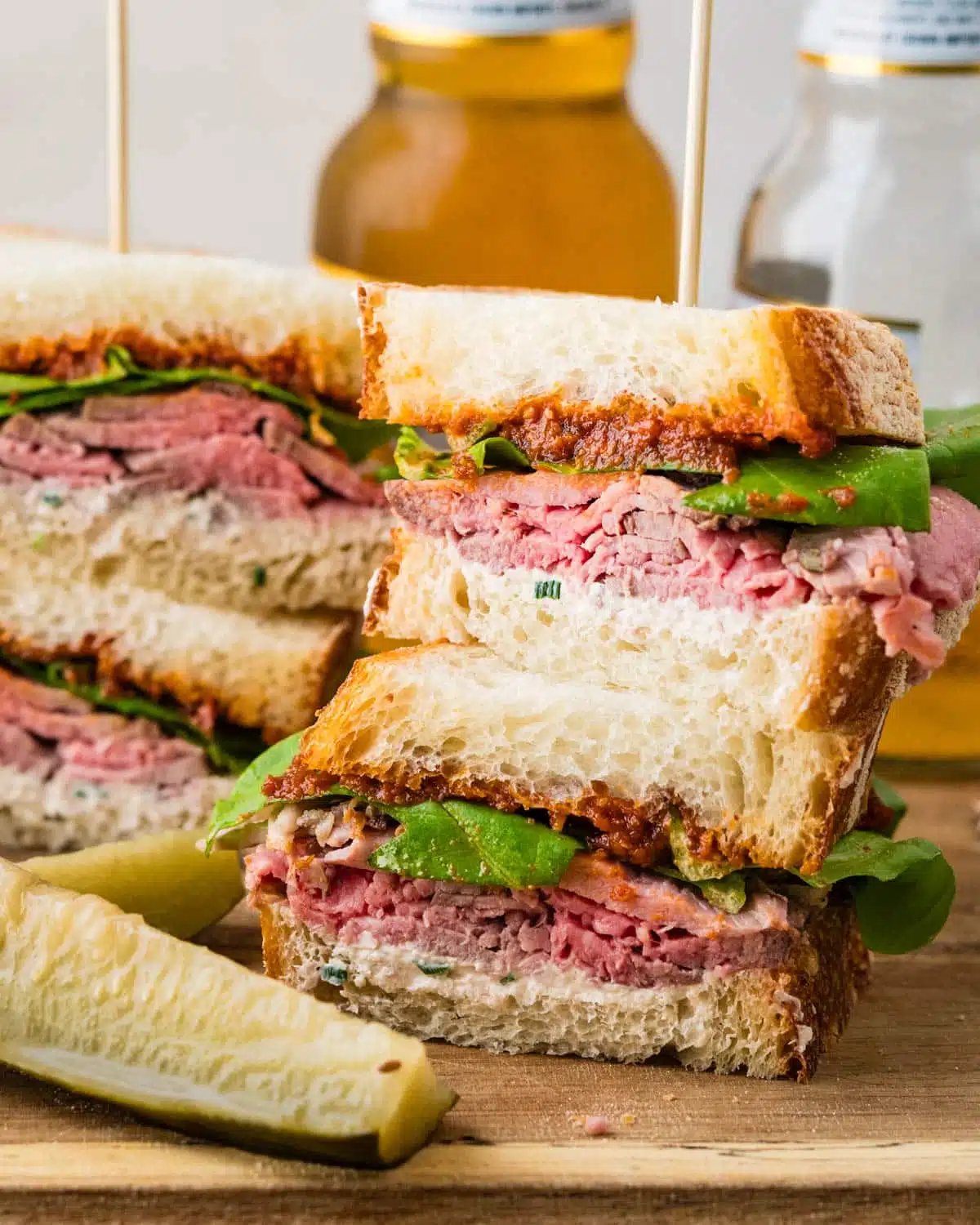 Roast Beef Sandwich with Horseradish Cheese