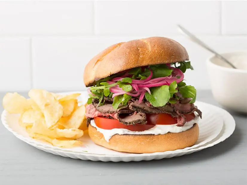 Roast Beef Sandwiches with Horseradish Sauce