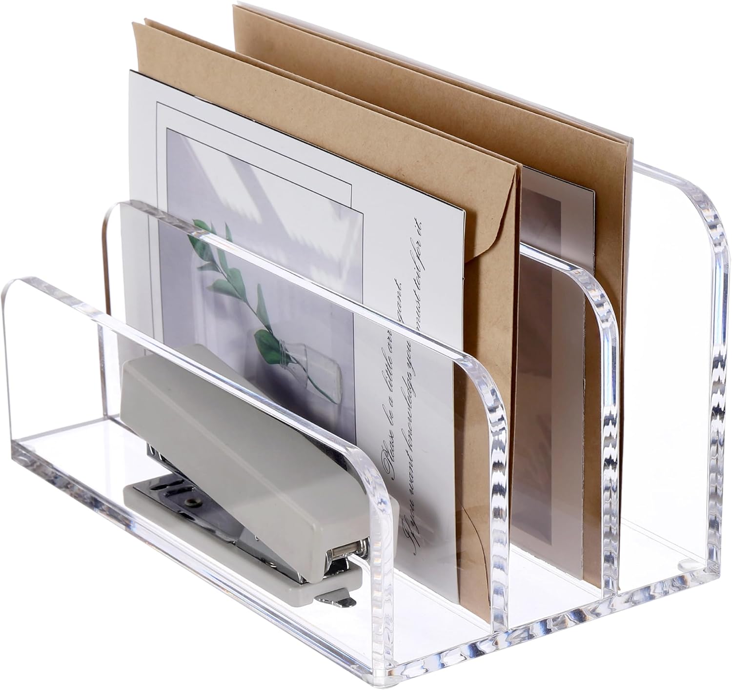 Sanuri Acrylic File Mail Desktop Organizer