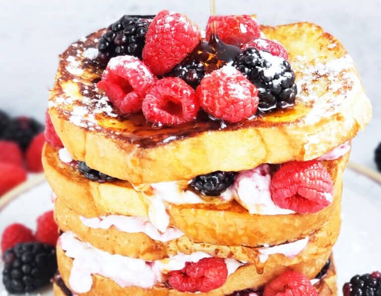 Stuffed French Toast with Cream Cheese and Berries