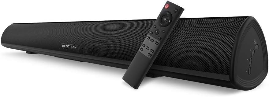 BESTISAN Soundbar with Dual Bass Ports