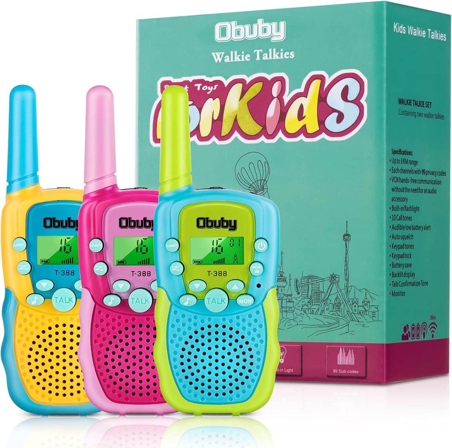 Obuby Kids Walkie Talkies