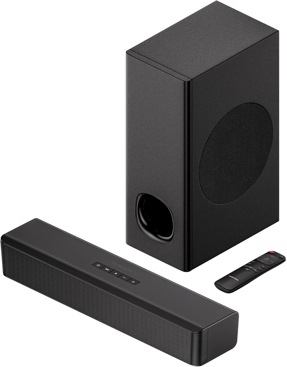 PHEANOO 2.1 Compact Soundbar with Subwoofer