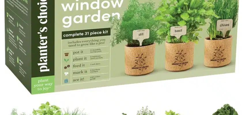 Planters’ Choice 9 Herb Window Garden