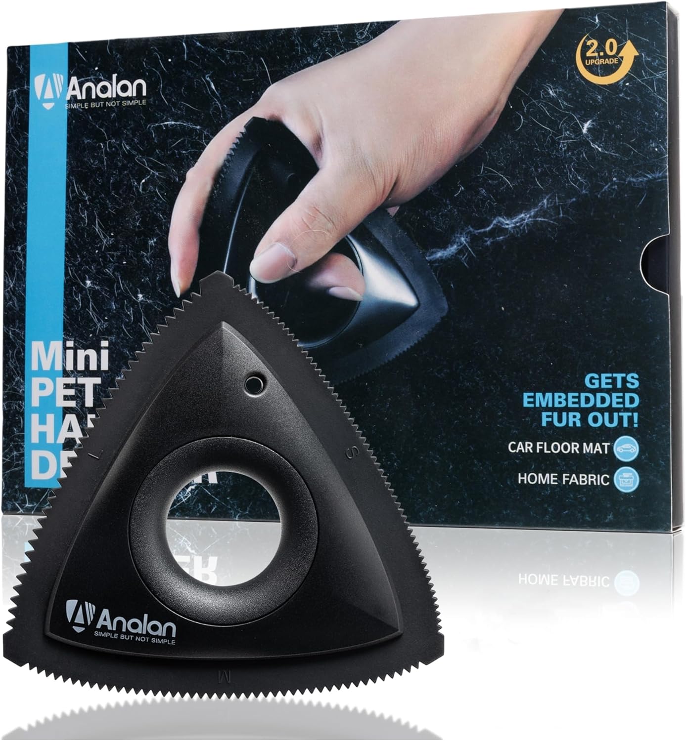 Analan Mini Pet Hair Remover Brush