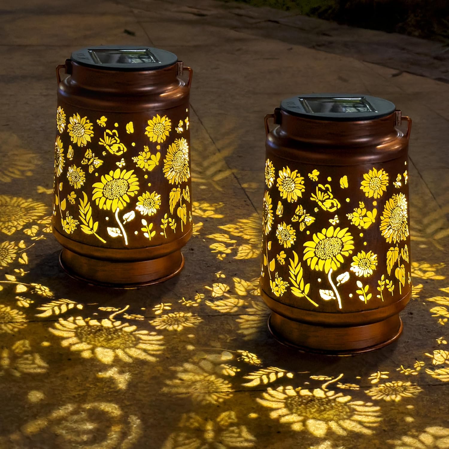 Anytalk Sunflower Solar Pathway Lights