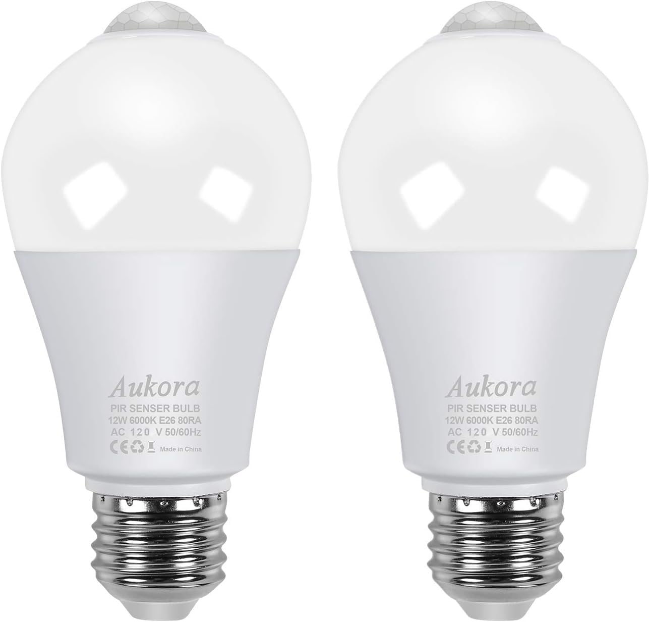 Aukora Motion Sensor Light Bulbs
