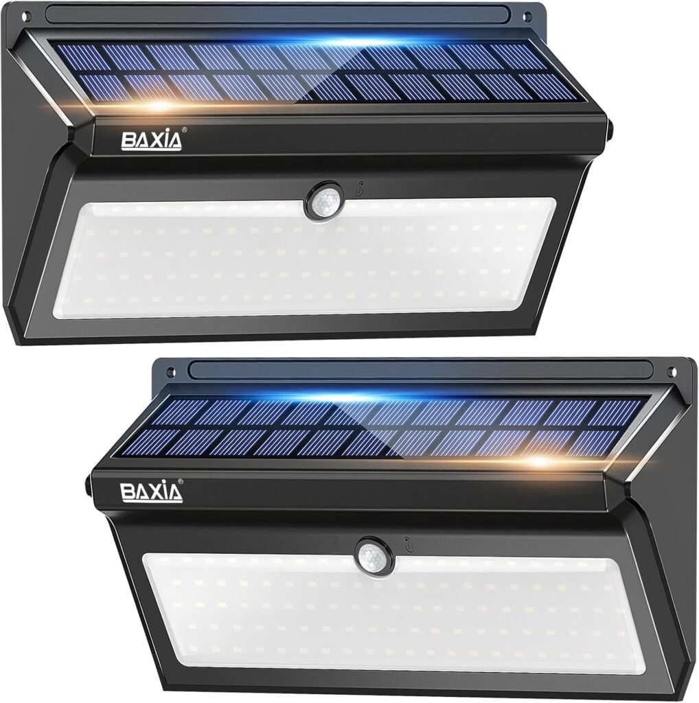 BAXIA TECHNOLOGY Solar Motion Sensor Lights