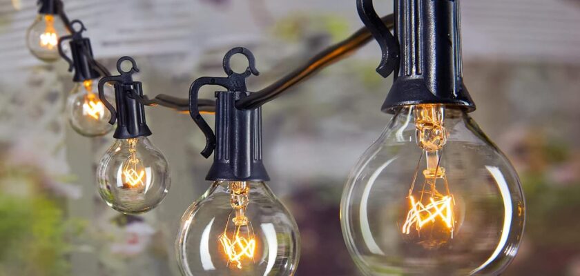 Brightown Outdoor String Lights 25FT G40 Globe