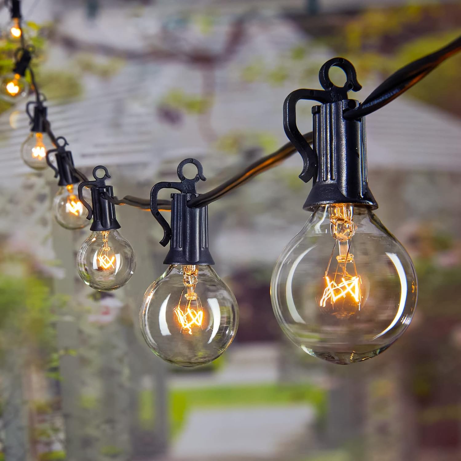 Brightown Outdoor String Lights 25FT G40 Globe