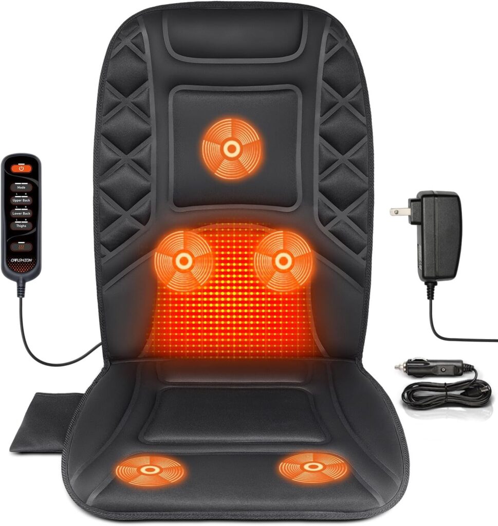 Carshion Heated Massage Car Seat Cushion