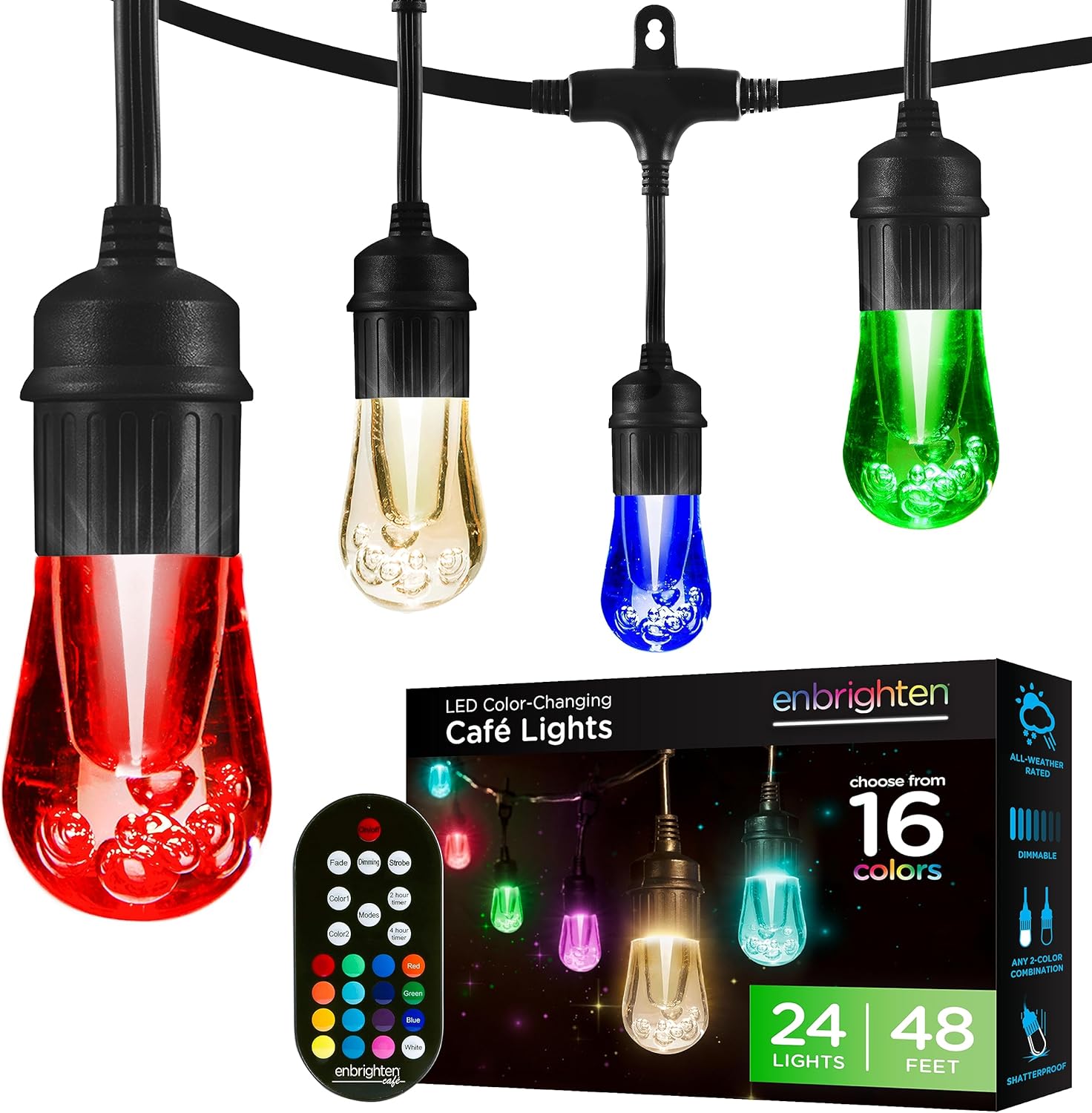 Enbrighten Vintage Seasons LED String Lights