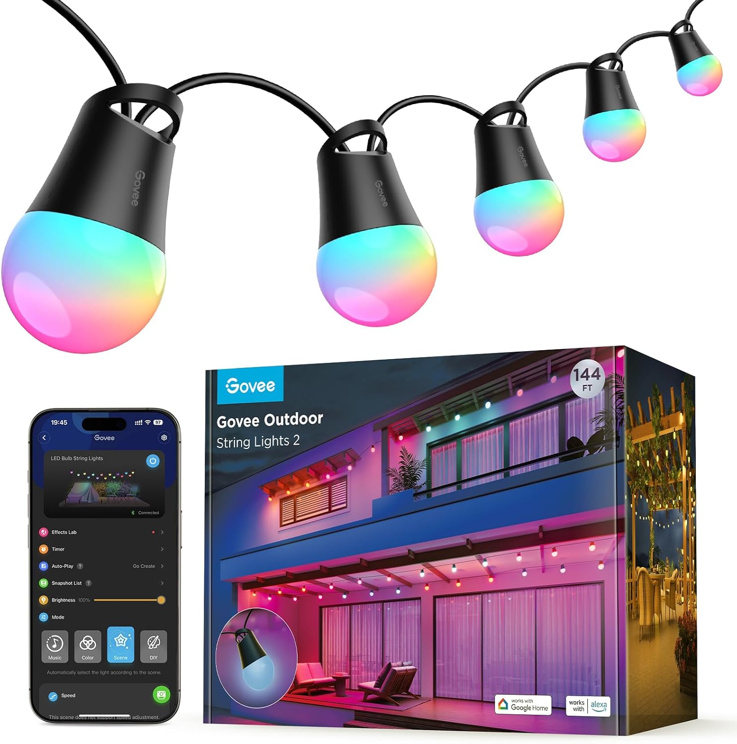 Govee Smart Outdoor String Lights H7021