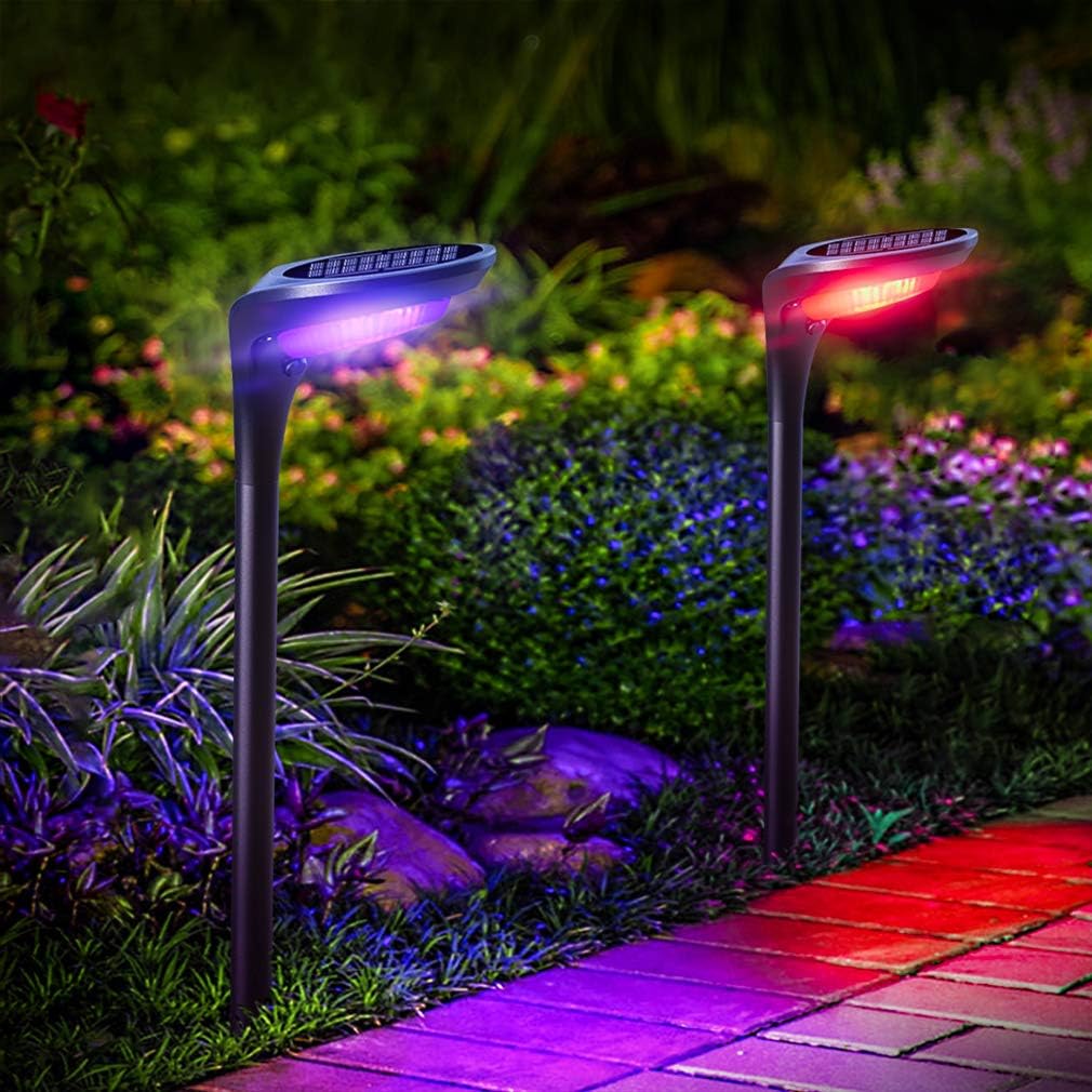 Osord Color-Changing Solar Pathway Lights