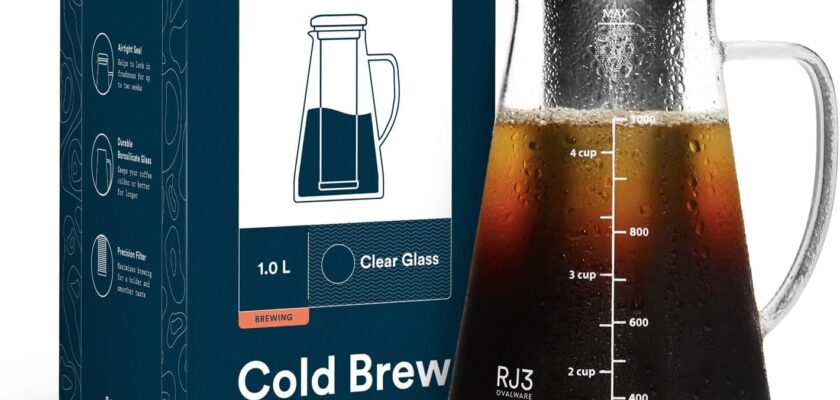 Ovalware Airtight Cold Brew Iced Coffee Maker