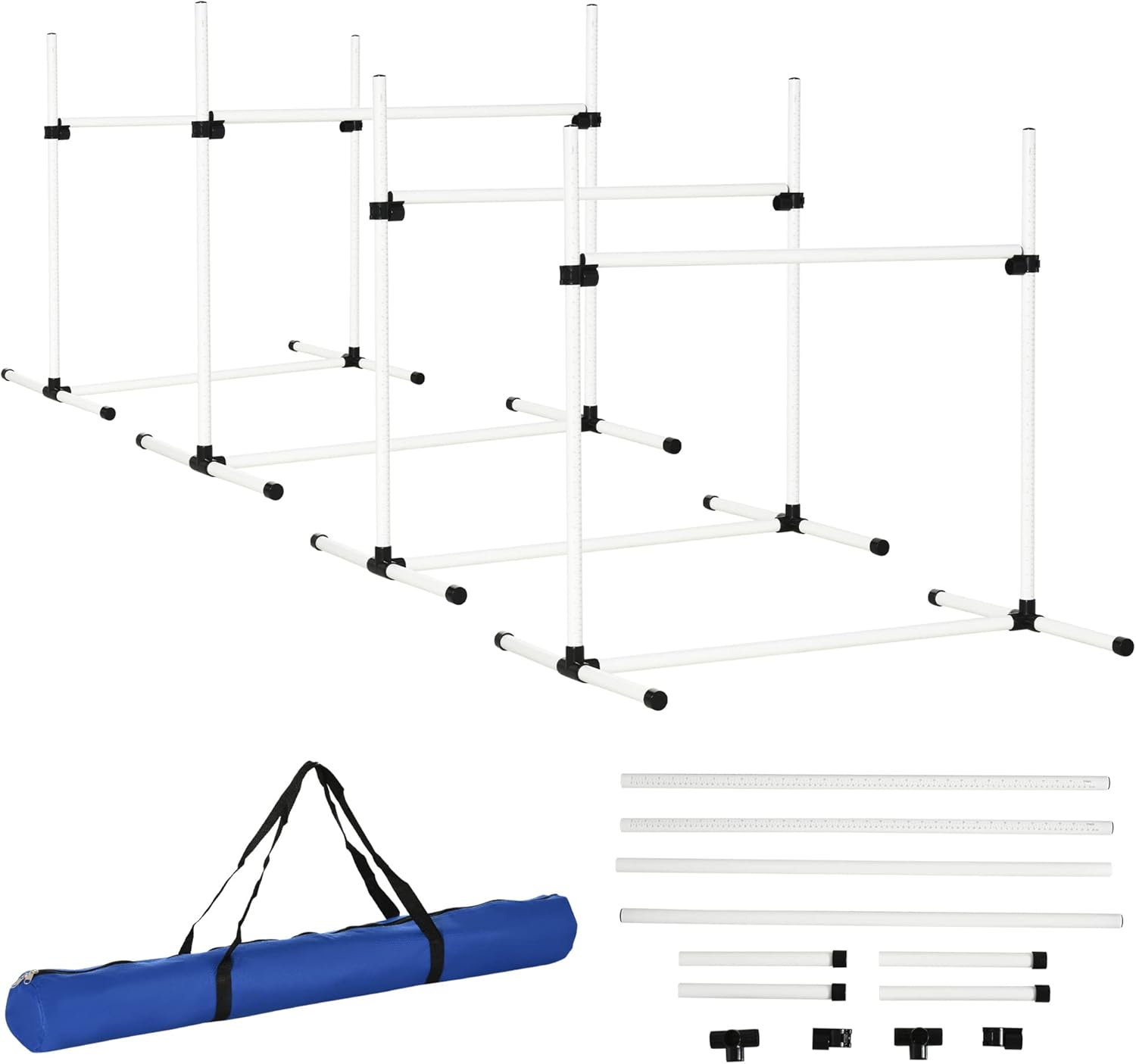 PawHut 4-Piece Dog Agility Training Set