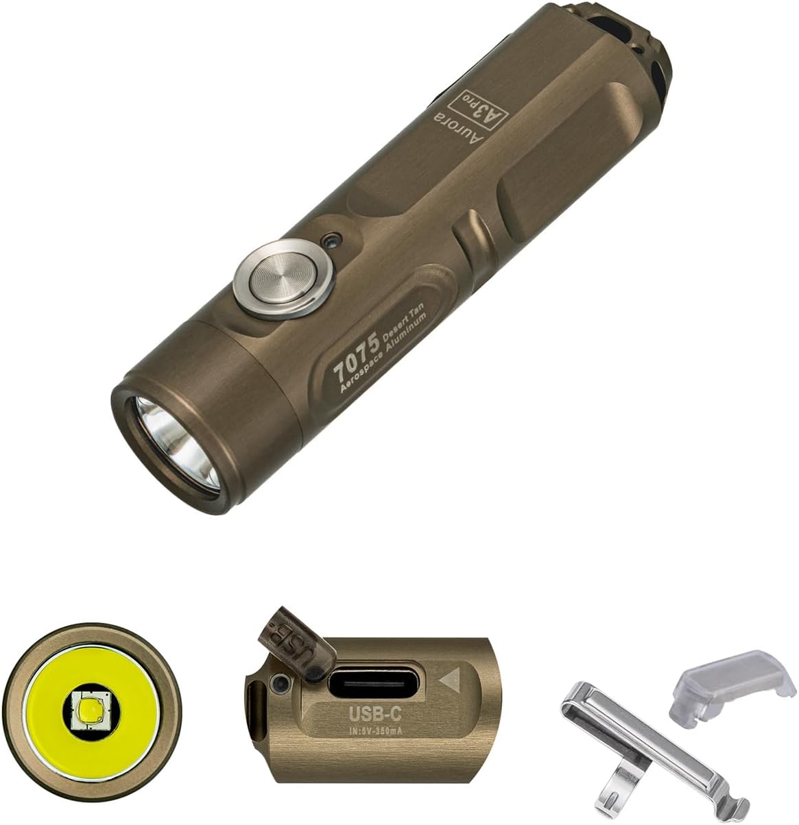 RovyVon Aurora A3 Pro USB Rechargeable Keychain Flashlight