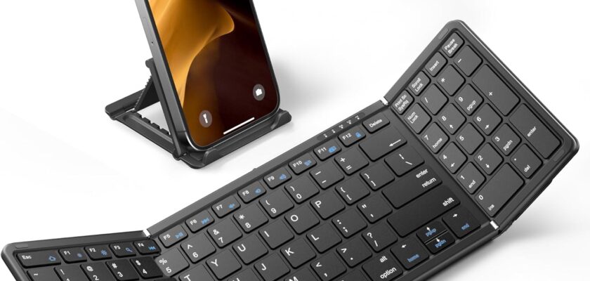 Samsers Foldable Bluetooth Keyboard with Numeric Keypad