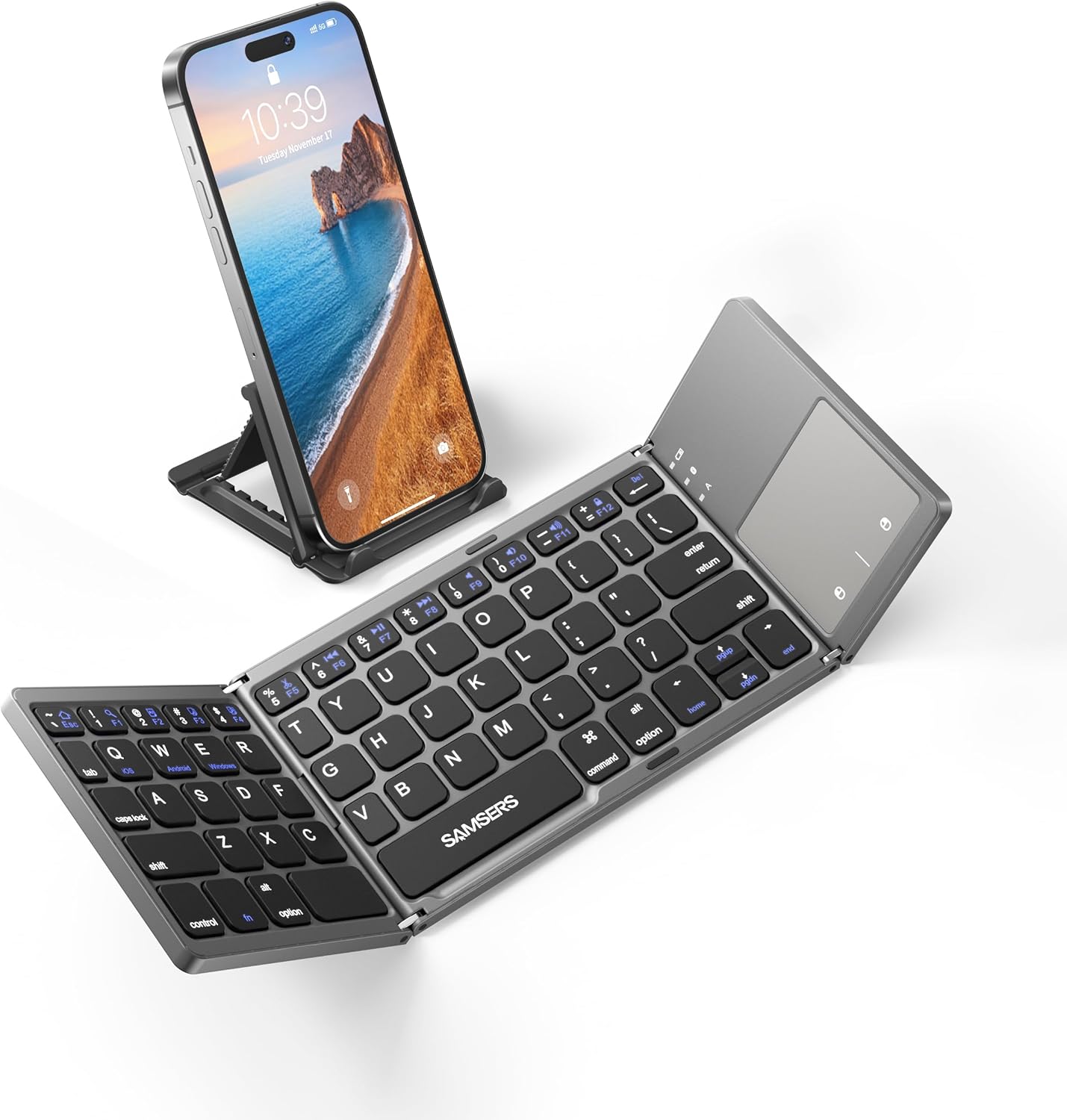 Samsers Foldable Bluetooth Keyboard with Touchpad