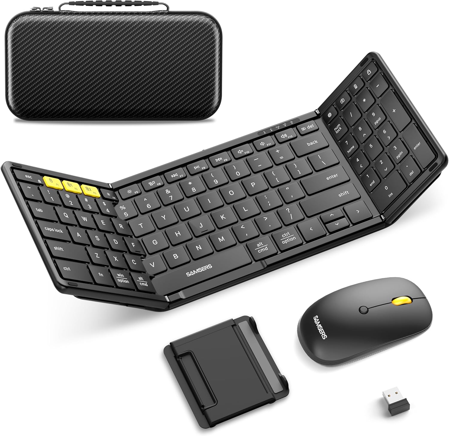 Samsers Foldable Keyboard and Mouse Combo