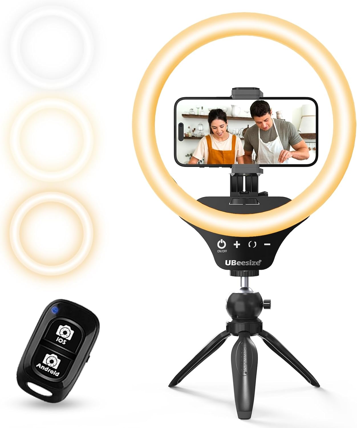 UBeesize 10” Selfie Ring Light with Tripod