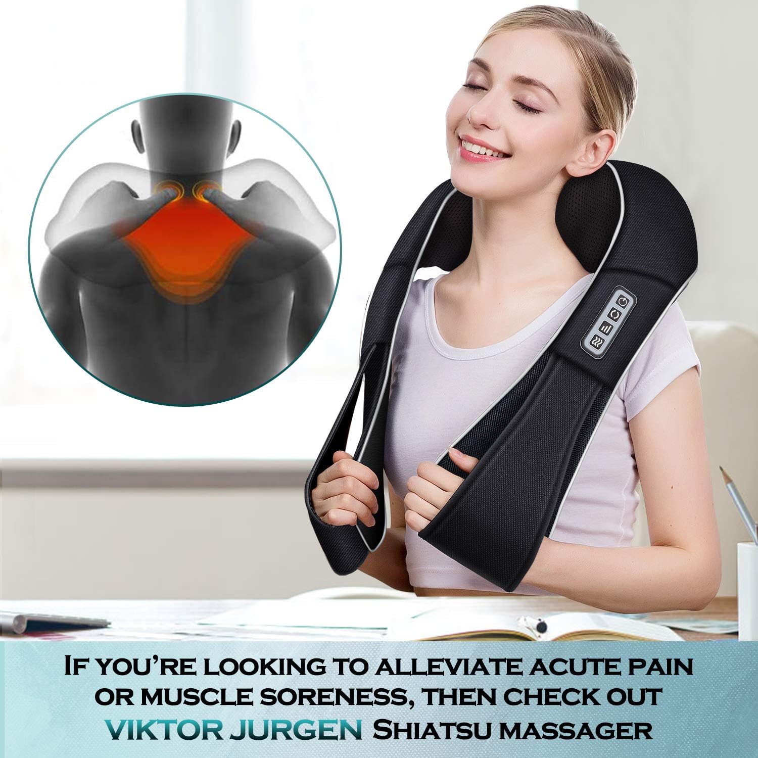 Viktor Jurgen Shiatsu Neck and Back Massager