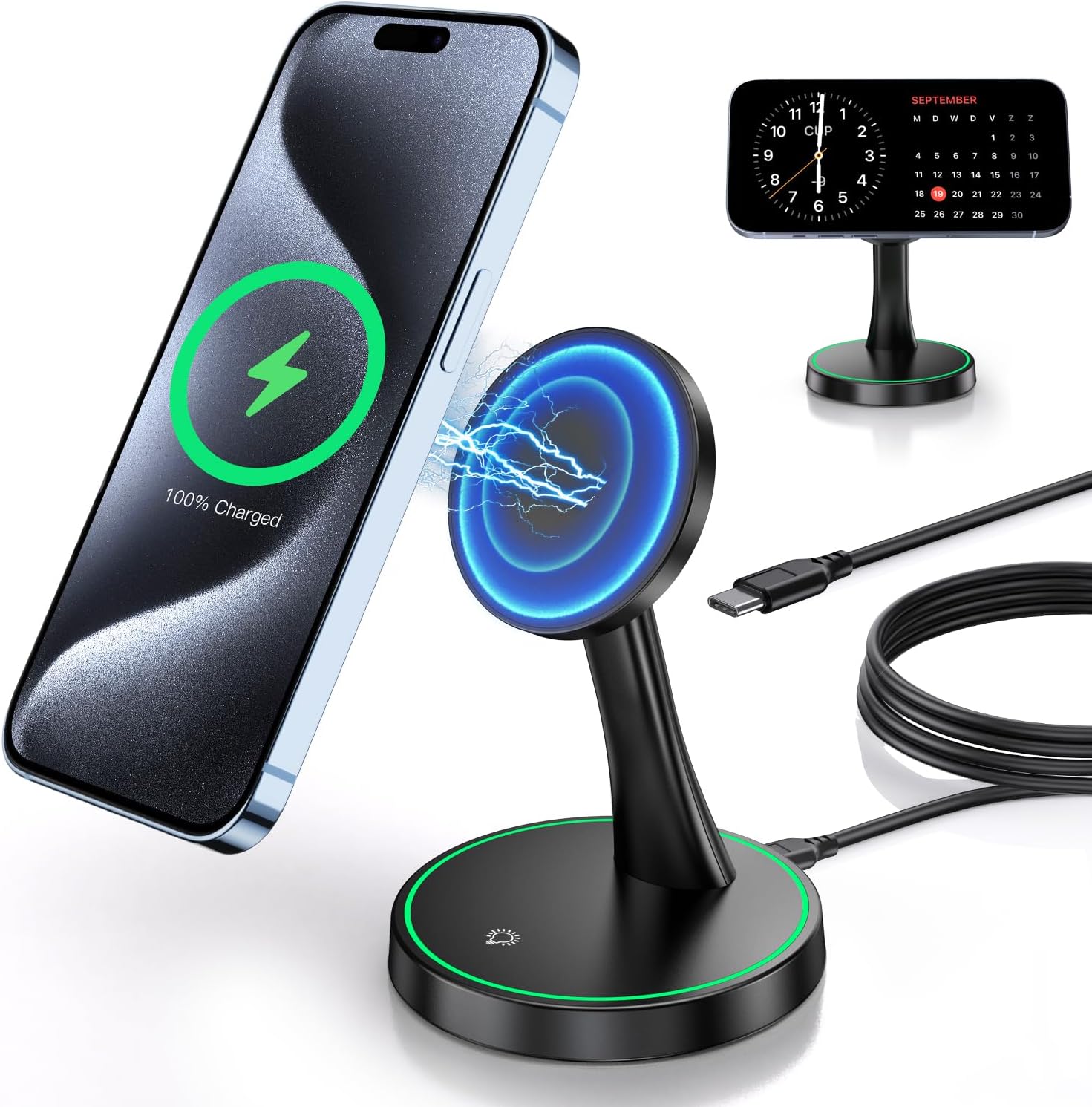 Voice-Tank Magnetic Wireless Charger Stand